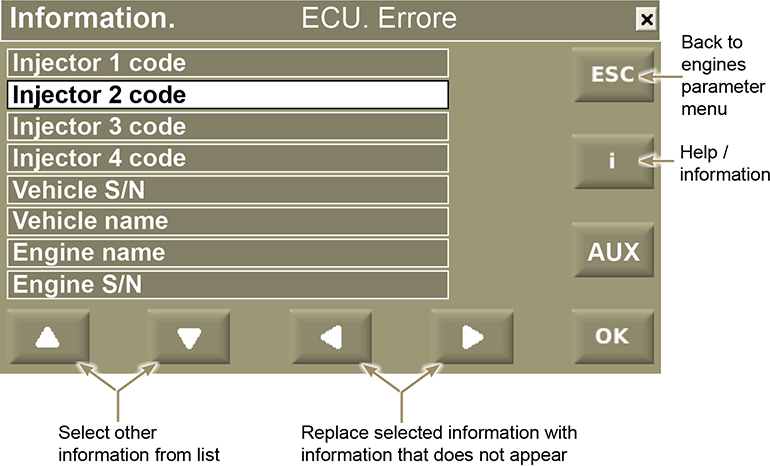 Injector QR Code: Controlling and load procedure